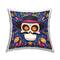 Stupell Industries Blue Day of the Dead Maracas Pattern Throw Pillow